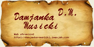 Damjanka Mušicki vizit kartica